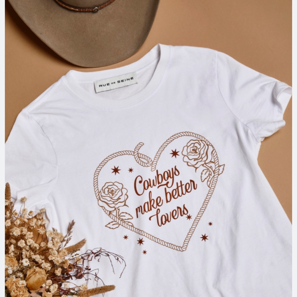 Rue de Seine “Cowboys Make Better Lovers” shirt